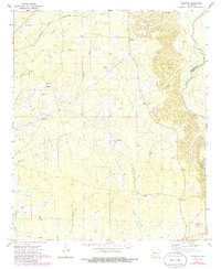 preview thumbnail of historical topo map of Bradley County, AR in 1971