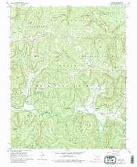 Download a high-resolution, GPS-compatible USGS topo map for Swain, AR (1980 edition)