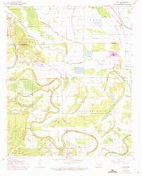 preview thumbnail of historical topo map of Lincoln County, AR in 1971