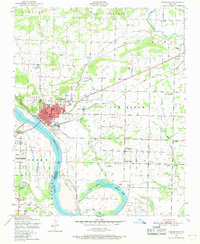 Download a high-resolution, GPS-compatible USGS topo map for Van Buren, AR (1969 edition)
