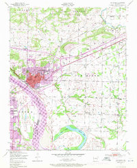 Download a high-resolution, GPS-compatible USGS topo map for Van Buren, AR (1971 edition)