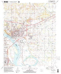 preview thumbnail of historical topo map of Van Buren, AR in 1997