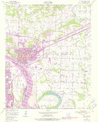 Download a high-resolution, GPS-compatible USGS topo map for Van Buren, AR (1978 edition)