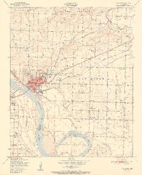 preview thumbnail of historical topo map of Van Buren, AR in 1951