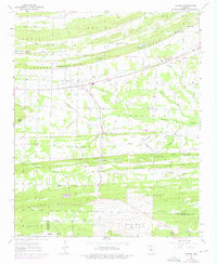 1963 Map of Vilonia, 1976 Print