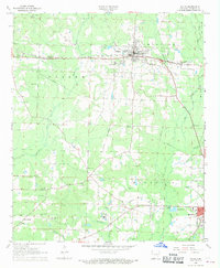 Download a high-resolution, GPS-compatible USGS topo map for Waldo, AR (1969 edition)