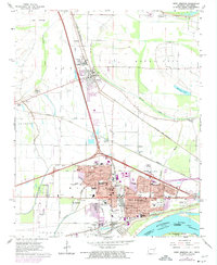 Download a high-resolution, GPS-compatible USGS topo map for West Memphis, AR (1974 edition)