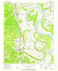 Download a high-resolution, GPS-compatible USGS topo map for Woodson, AR (1957 edition)
