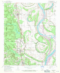 Download a high-resolution, GPS-compatible USGS topo map for Woodson, AR (1971 edition)