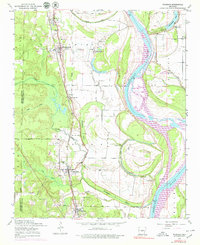 Download a high-resolution, GPS-compatible USGS topo map for Woodson, AR (1979 edition)