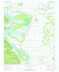 preview thumbnail of historical topo map of Jefferson County, AR in 1970