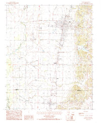 1984 Map of Wynne, AR, 1985 Print