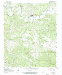 preview thumbnail of historical topo map of Yellville, AR in 1966