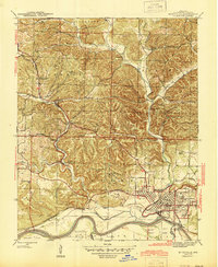 Download a high-resolution, GPS-compatible USGS topo map for Batesville, AR (1945 edition)