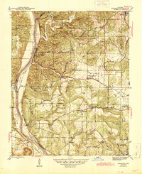 Download a high-resolution, GPS-compatible USGS topo map for Bethesda, AR (1945 edition)