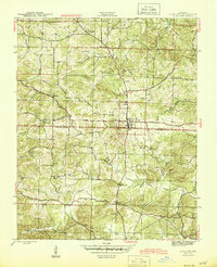 1943 Map of Cave City, 1945 Print