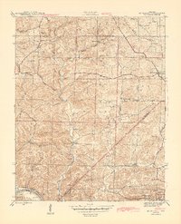 Download a high-resolution, GPS-compatible USGS topo map for Mt Pleasant, AR (1945 edition)