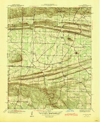 1941 Map of Olmstead, 1945 Print