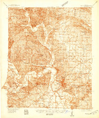 1938 Map of Benton