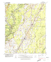 1935 Map of Alicia, 1974 Print