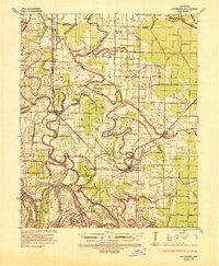 1935 Map of Altheimer, AR, 1944 Print