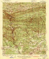 preview thumbnail of historical topo map of Antoine, AR in 1943