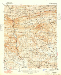 1943 Map of Antoine, AR, 1949 Print