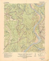 1939 Map of Big Island, 1945 Print