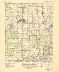 1939 Map of Blytheville, 1944 Print