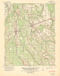 1940 Map of Brinkley, 1942 Print