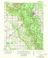 1941 Map of Clarendon, AR, 1951 Print