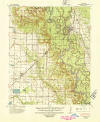 1941 Map of Clarendon, AR, 1946 Print