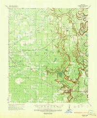 1935 Map of Drew County, AR, 1943 Print