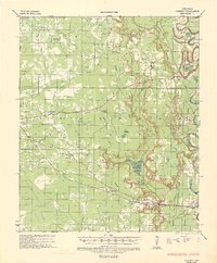 1935 Map of Drew County, AR, 1936 Print