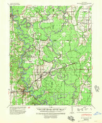 Download a high-resolution, GPS-compatible USGS topo map for De Valls Bluff, AR (1954 edition)
