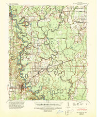 Download a high-resolution, GPS-compatible USGS topo map for De Valls Bluff, AR (1943 edition)