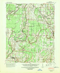 preview thumbnail of historical topo map of Crittenden County, AR in 1940