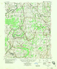 preview thumbnail of historical topo map of Crittenden County, AR in 1957