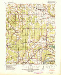 1939 Map of Edmondson, 1942 Print
