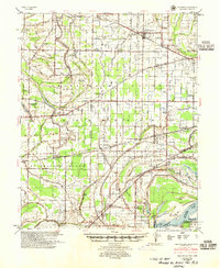 1954 Map of Anthonyville, AR, 1955 Print