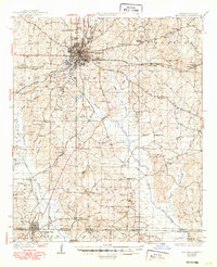 1930 Map of El Dorado, 1949 Print