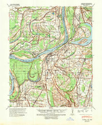 1939 Map of Coahoma, MS, 1951 Print