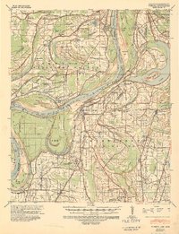 1939 Map of Coahoma, MS, 1941 Print