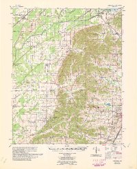 preview thumbnail of historical topo map of Greene County, AR in 1960