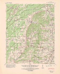 preview thumbnail of historical topo map of Greene County, AR in 1940