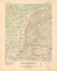 Download a high-resolution, GPS-compatible USGS topo map for Gainesville, AR (1942 edition)