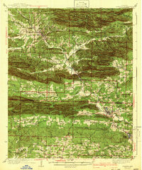 1942 Map of Caddo Gap, AR