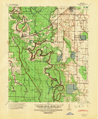 Download a high-resolution, GPS-compatible USGS topo map for Goldman, AR (1944 edition)