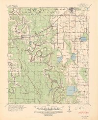 preview thumbnail of historical topo map of Arkansas County, AR in 1941
