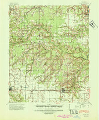 1941 Map of Hazen, AR, 1942 Print